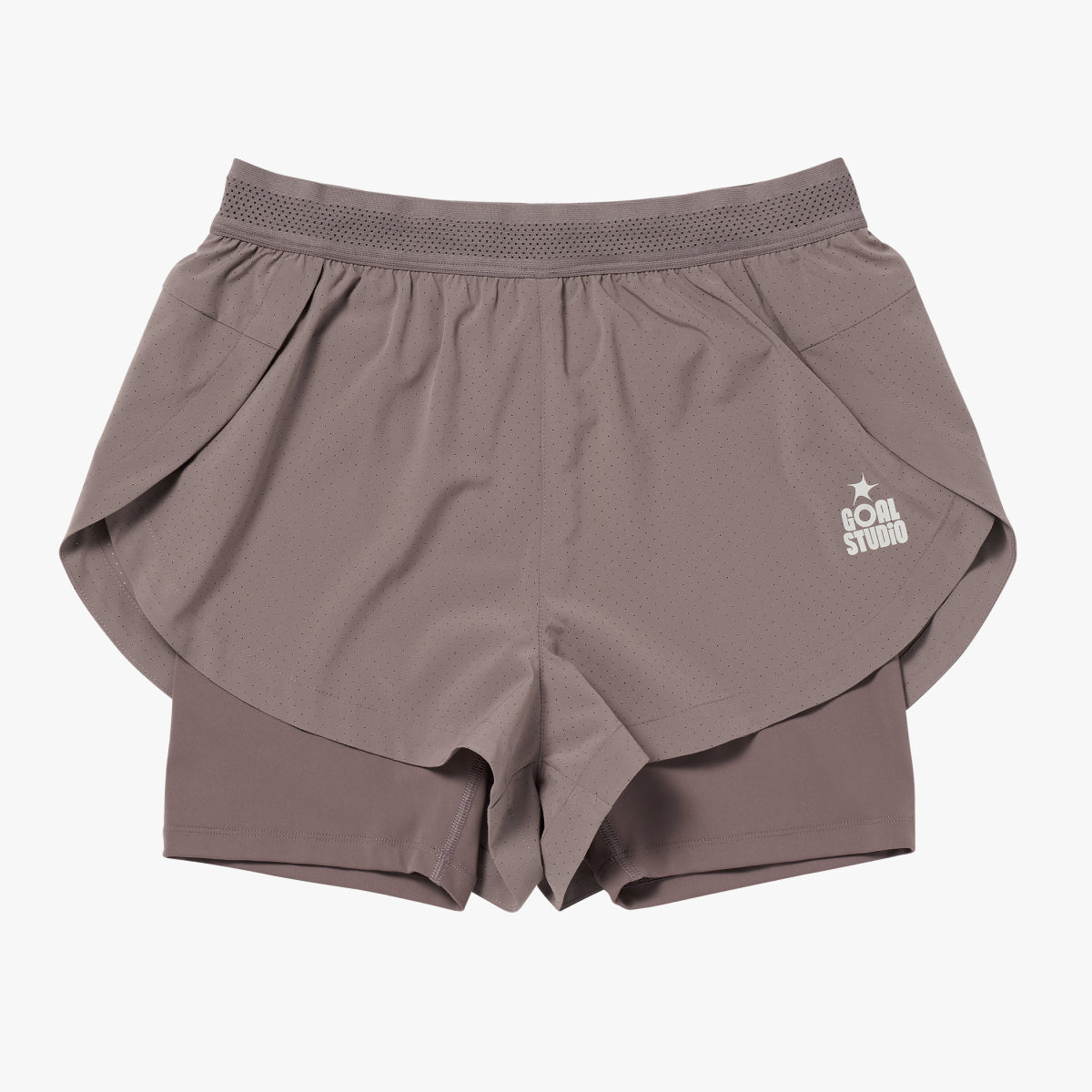W'S 2" RUNNING SHORTS - BROWN