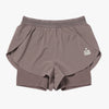 W'S 2" RUNNING SHORTS - BROWN