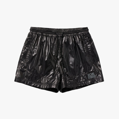 ゴールスタジオ グロッシー メッシュ ライン ショーツ ブラック