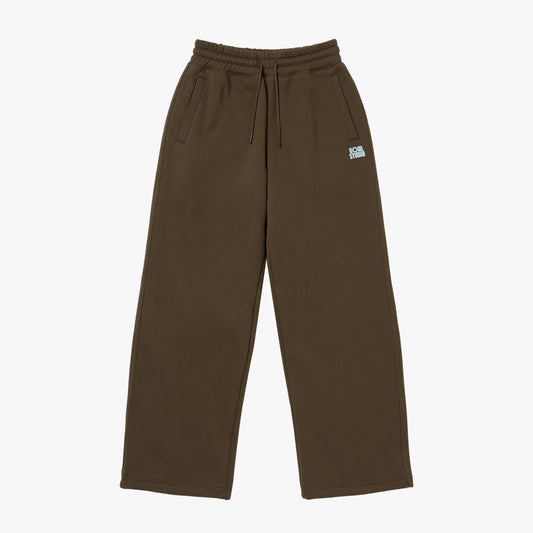 W'S ESSENTIAL BRUSHED PANTS - DARK BROWN