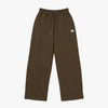 W'S ESSENTIAL BRUSHED PANTS - DARK BROWN
