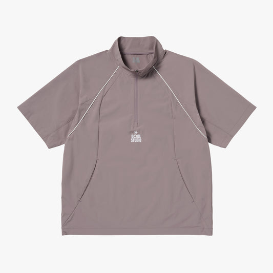 COLOR-BLOCK S/S ANORAK - BROWN
