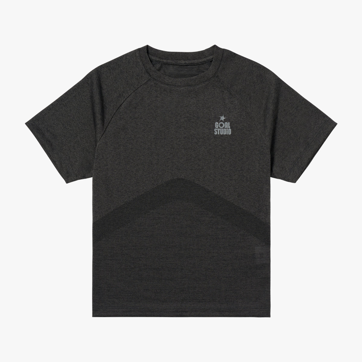 W'S JACQUARD TEE - CHARCOAL