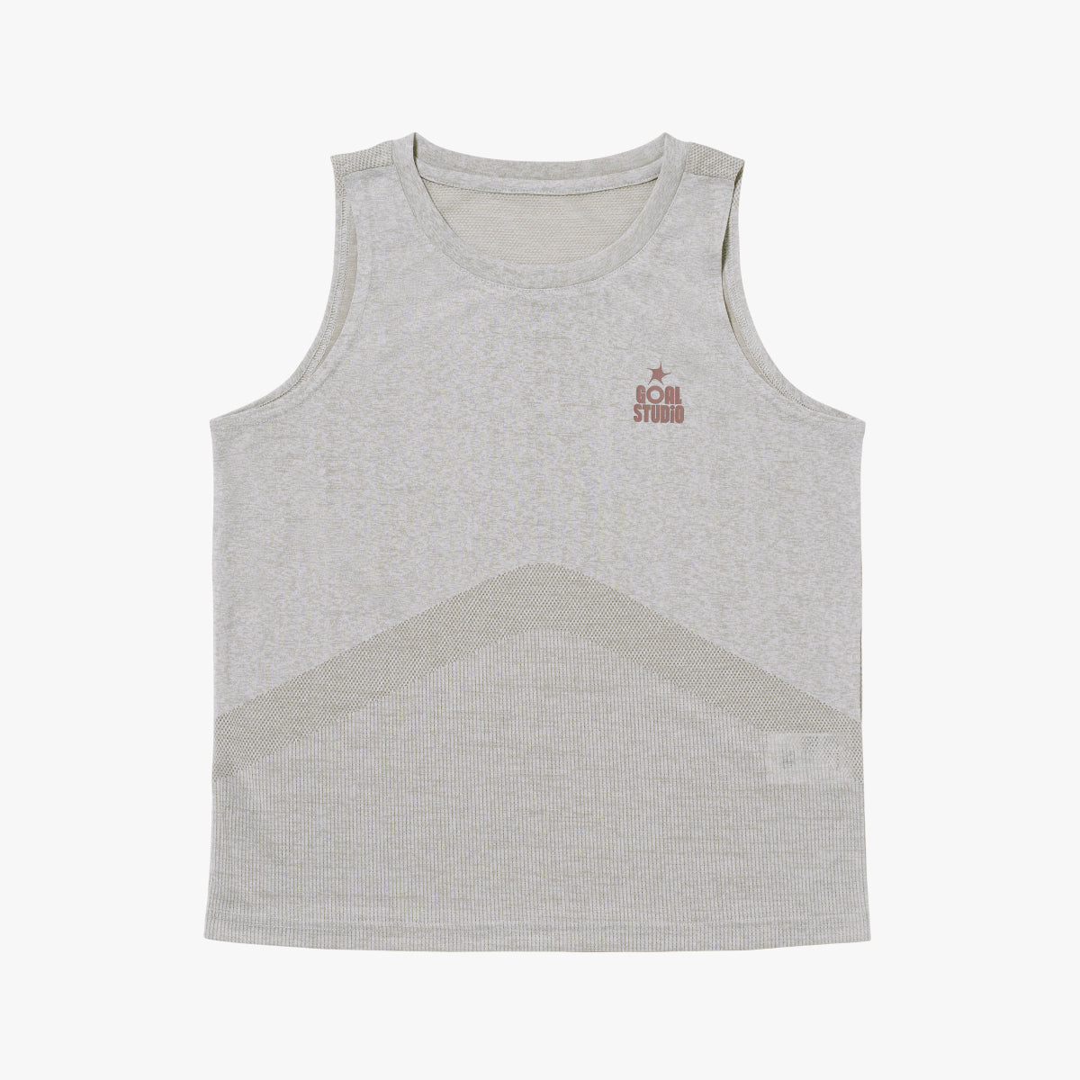 W'S JACQUARD SLEEVELESS - BEIGE