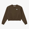 W'S ESSENTIAL BRUSHED SWEAT - DARK BROWN
