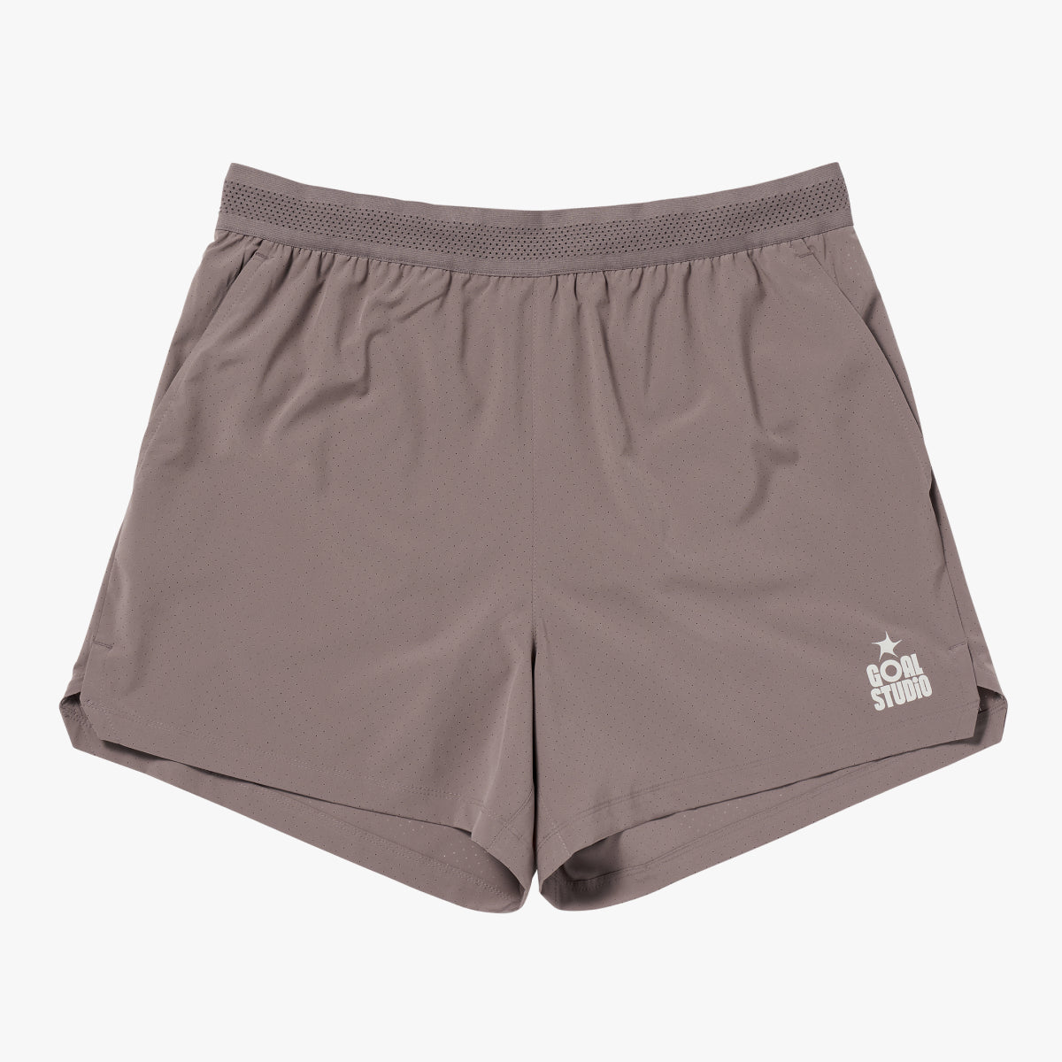 M'S 5" RUNNING SHORTS - BROWN