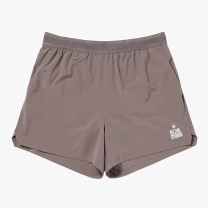 M'S 5" RUNNING SHORTS - BROWN