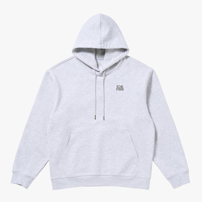 PAINT LOGO HOODIE - MELANGE GREY