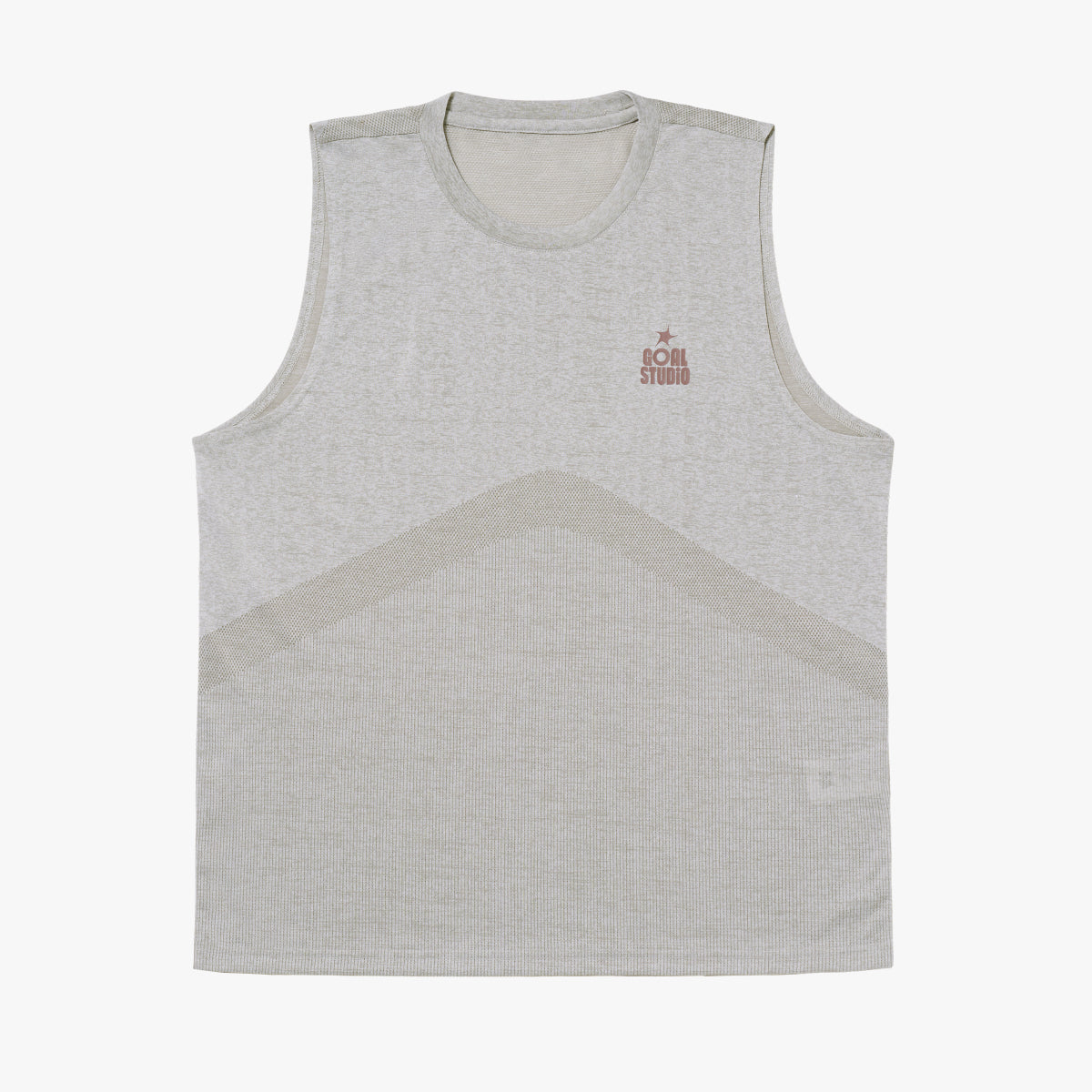 M'S JACQUARD SLEEVELESS - BEIGE