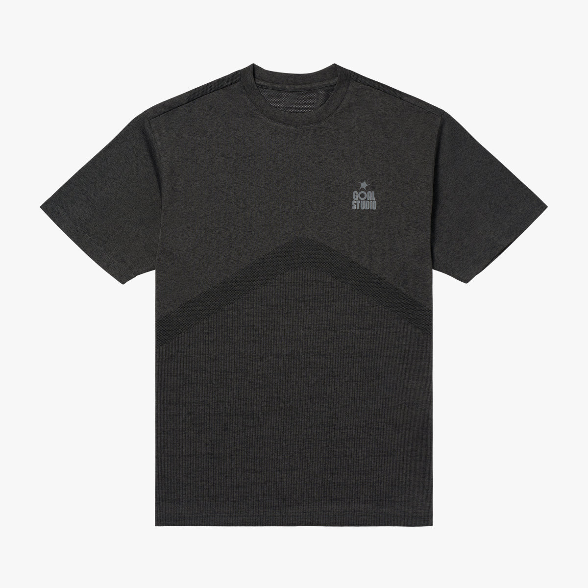 M'S JACQUARD TEE - CHARCOAL