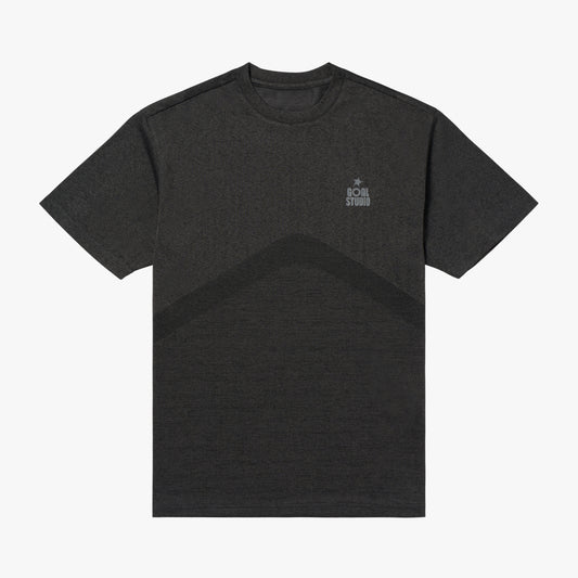 M'S JACQUARD TEE - CHARCOAL