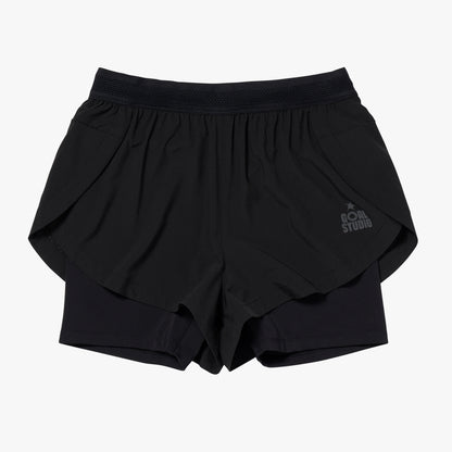 W'S 2" RUNNING SHORTS - BLACK