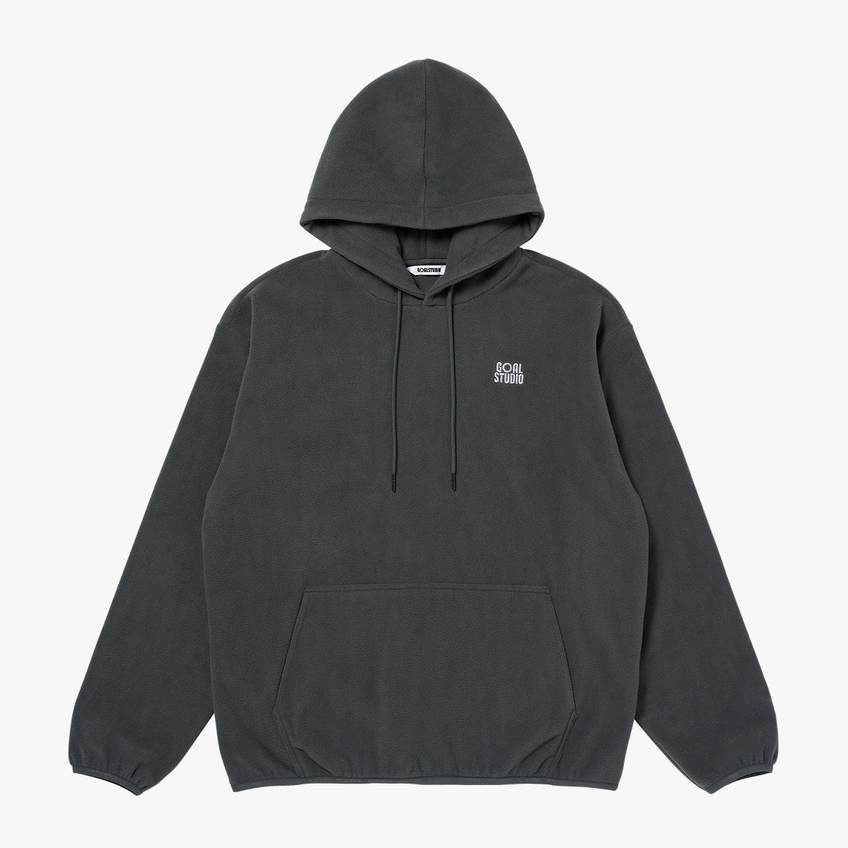 ESSENTIAL MICROFLEECE HOODIE - CHARCOAL