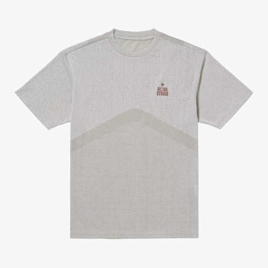 M'S JACQUARD TEE - BEIGE