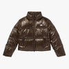 W'S CROPPED PUFFER DOWN JACKET - DARK BROWN