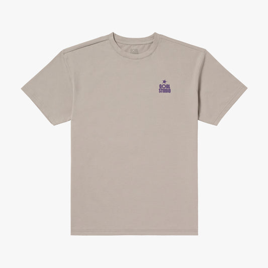 MAP LOGO AIRDRY TEE - BEIGE