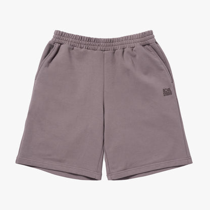 SWEAT JERSEY SHORTS - BROWN