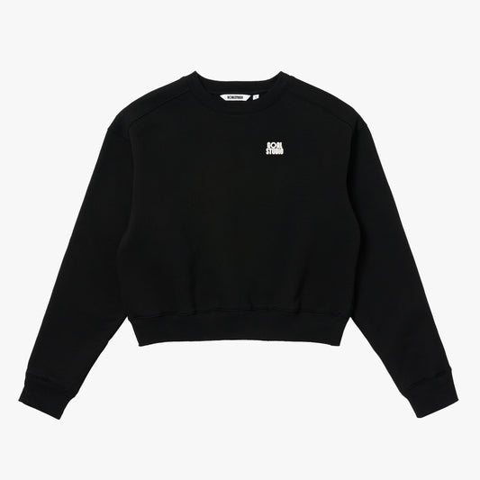W'S ESSENTIAL BRUSHED SWEAT - BLACK