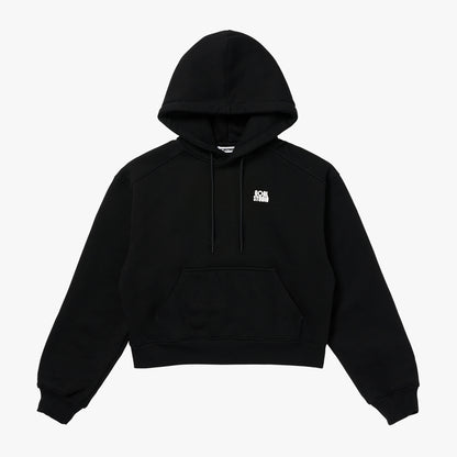W'S ESSENTIAL BRUSHED HOODIE - BLACK