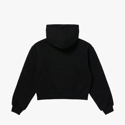 W'S ESSENTIAL BRUSHED HOODIE - BLACK