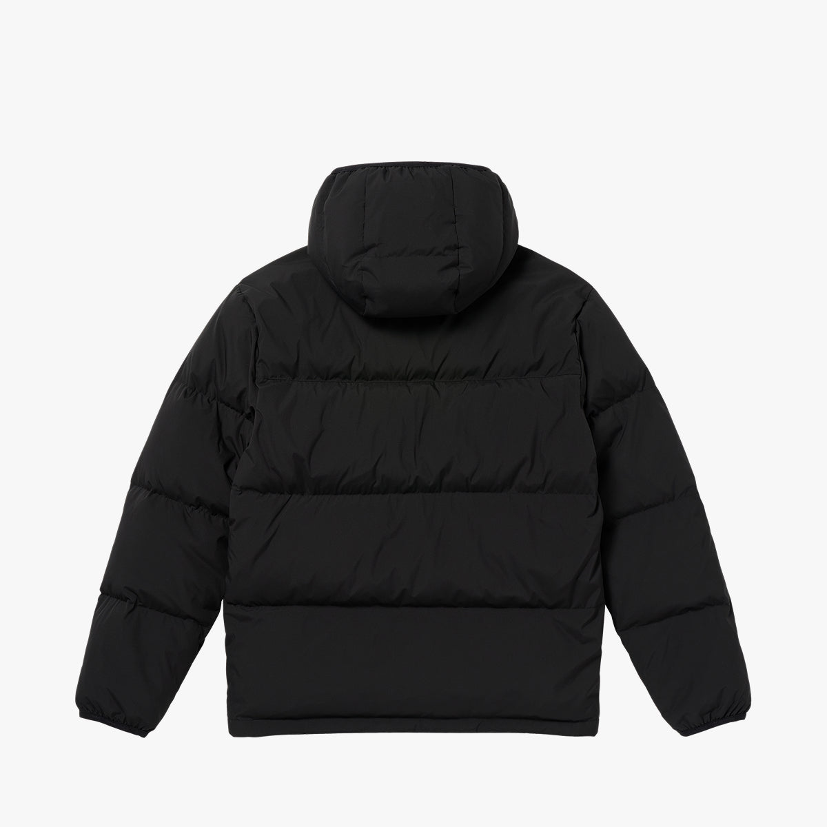 ESSENTIAL HOODED PUFFER DOWN JACKET - BLACK