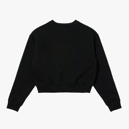 W'S ESSENTIAL BRUSHED SWEAT - BLACK
