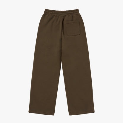 W'S ESSENTIAL BRUSHED PANTS - DARK BROWN