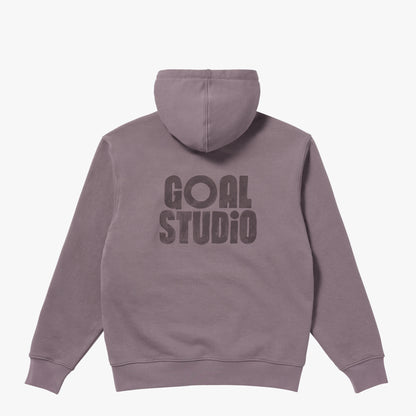 PAINT LOGO HOODIE - BROWN