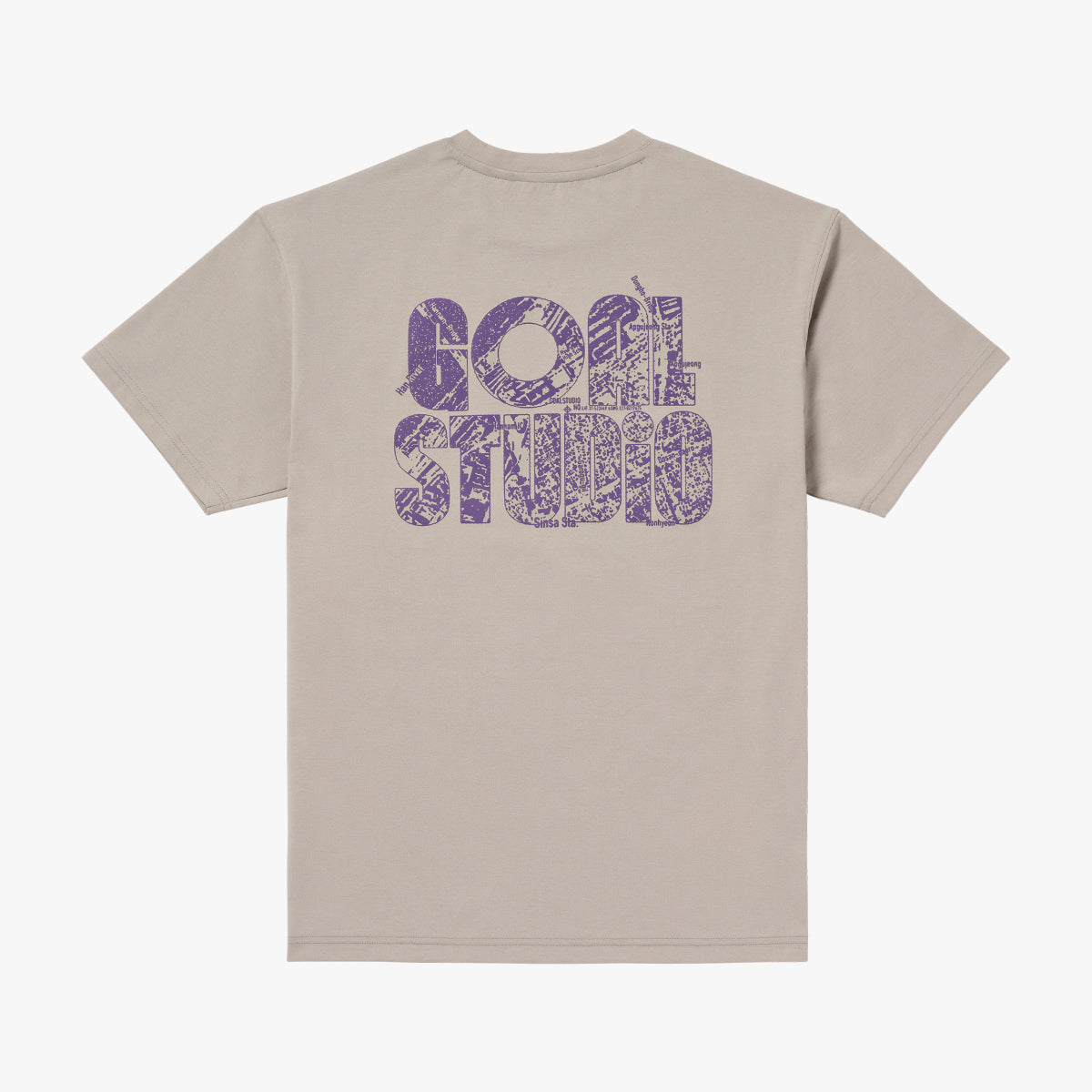 MAP LOGO AIRDRY TEE - BEIGE