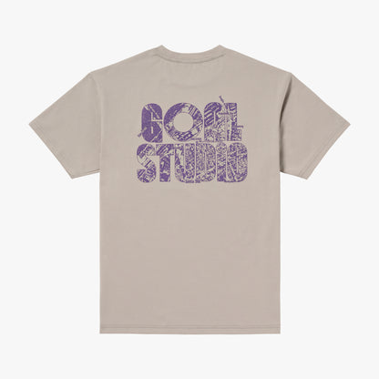MAP LOGO AIRDRY TEE - BEIGE