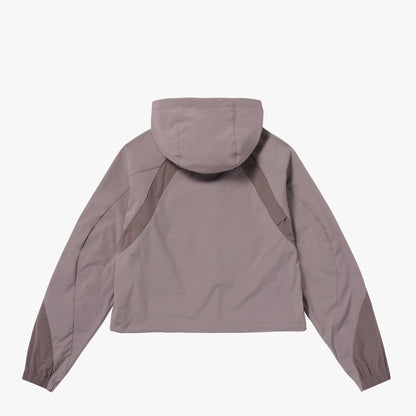 W'S COLOR-BLOCK JACKET - BROWN