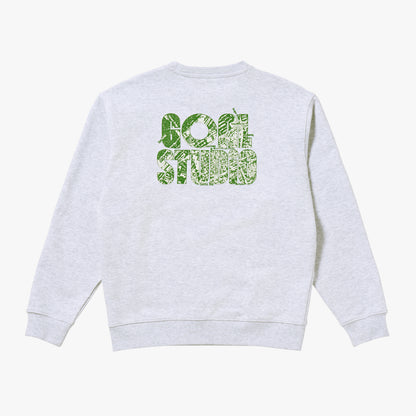 MAP LOGO CREWNECK - MELANGE GREY