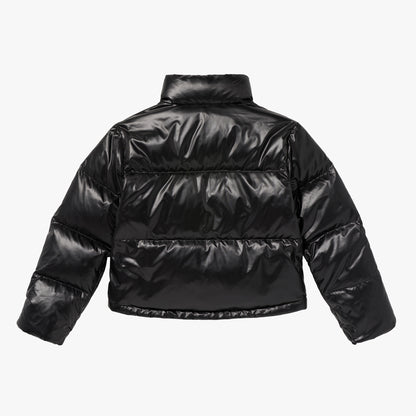 W'S CROPPED PUFFER DOWN JACKET - BLACK