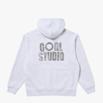 PAINT LOGO HOODIE - MELANGE GREY