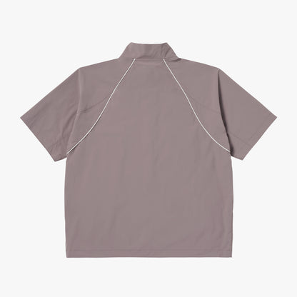 COLOR-BLOCK S/S ANORAK - BROWN