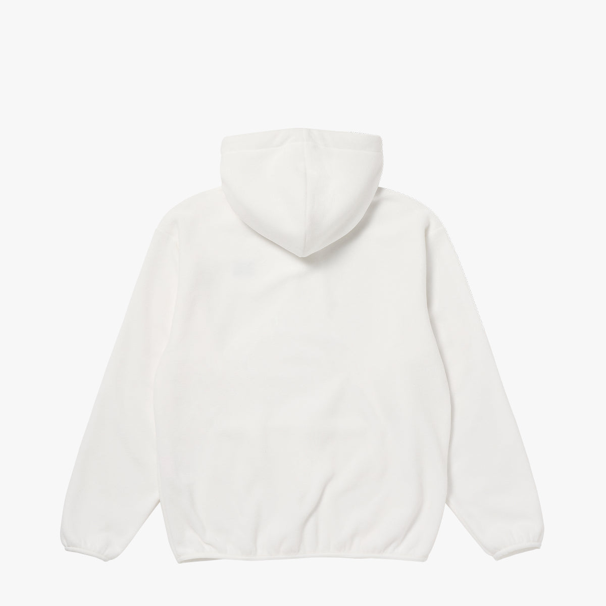 ESSENTIAL MICROFLEECE HOODIE - OFF WHITE
