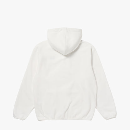 ESSENTIAL MICROFLEECE HOODIE - OFF WHITE