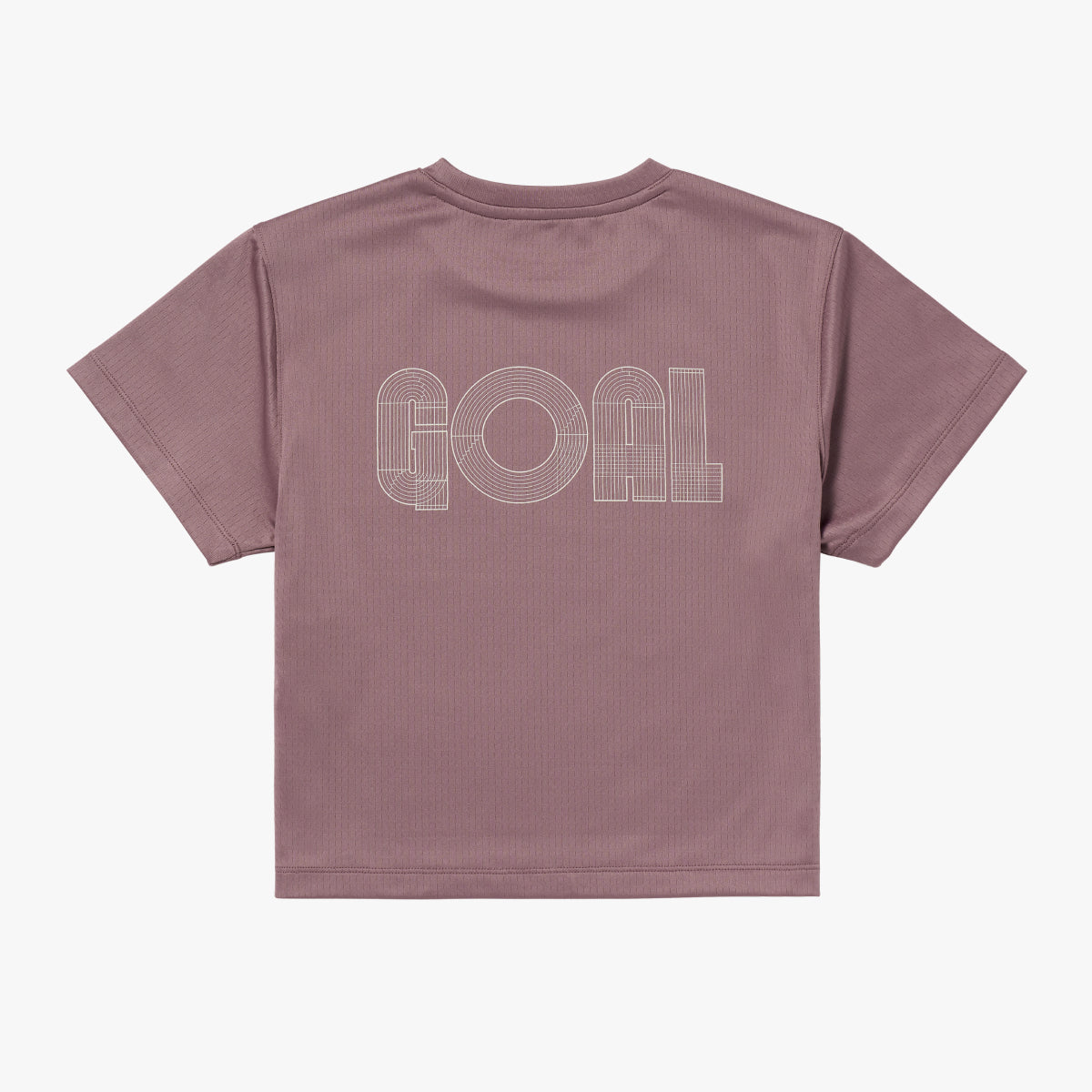 W'S TRACK GOAL LOGO CROP TEE - BRICK