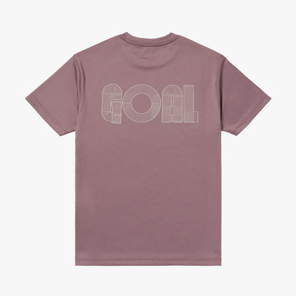ACTIVE TRACK GOAL LOGO TEE - BRICK