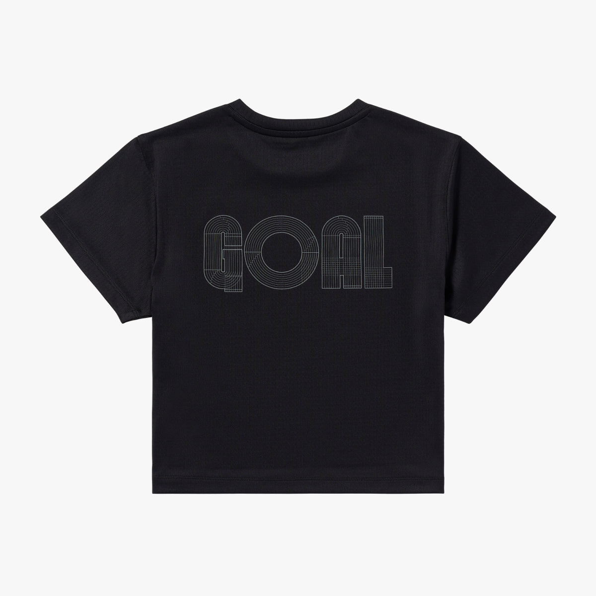 W'S TRACK GOAL LOGO CROP TEE - BLACK