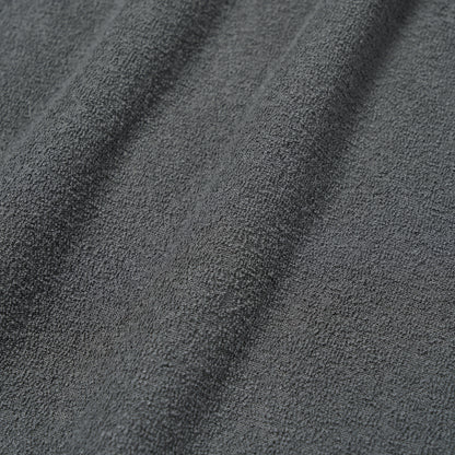 W'S TERRY FLEECE CROPPED FULL ZIP-UP HOODIE - CHARCOAL
