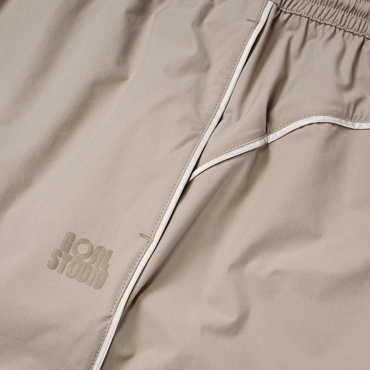 W'S STRETCH TRACK PANTS - DARK BEIGE