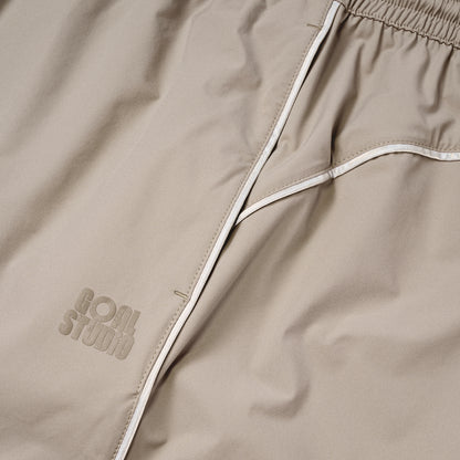 W'S STRETCH TRACK PANTS - DARK BEIGE