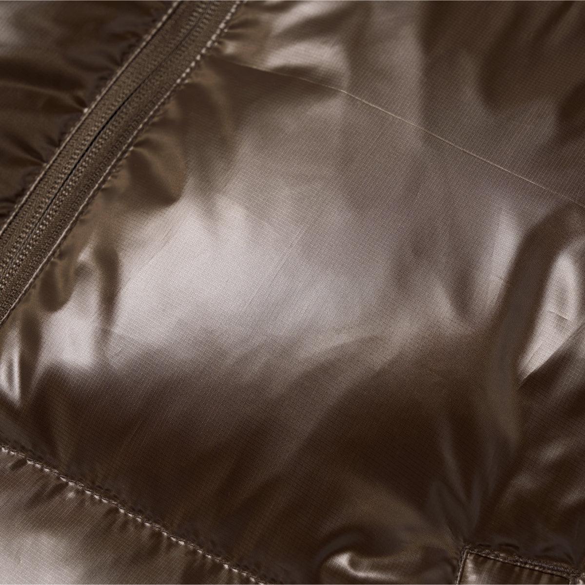 W'S CROPPED PUFFER DOWN JACKET - DARK BROWN