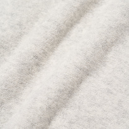 W'S TERRY FLEECE CROPPED FULL ZIP-UP HOODIE - OATMEAL