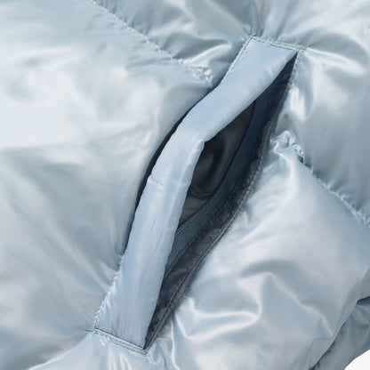 W'S CROPPED PUFFER DOWN JACKET - SKYBLUE