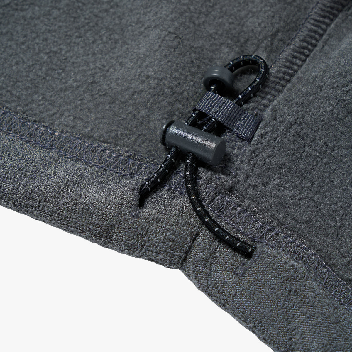 W'S TERRY FLEECE CROPPED FULL ZIP-UP HOODIE - CHARCOAL