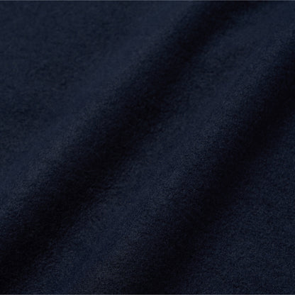ESSENTIAL BRUSHED QUARTER ZIP-UP TEE - NAVY