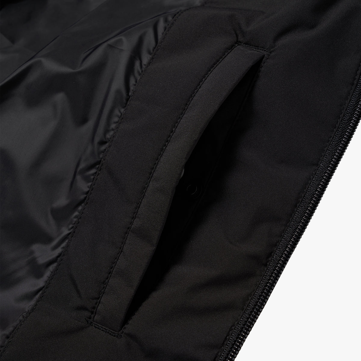 ESSENTIAL HOODED PUFFER DOWN JACKET - BLACK