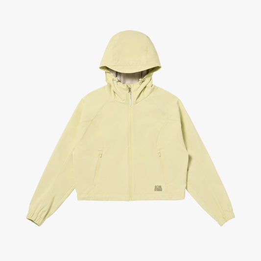 W'S 3LAYER CROPPED ACTIVE JACKET - LIGHT YELLOW